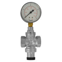 Reductor de presiune cu manometru 1/2" PN16 1-4 bar, Ferro RC15SM