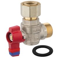 Robinet  trecere coltar cu semiolandez PN10, 1/2" FI-FE, Ferro KFM1SGK