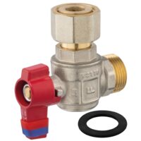 Robinet  trecere coltar cu semiolandez PN10, 3/4" FI-FE, Ferro KFM2SGK