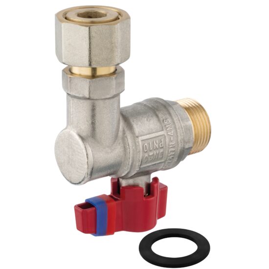 Robinet  trecere coltar cu semiolandez PN10, 3/4" FI-FE, Ferro KFM2SGPK