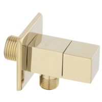 Robinet coltar cu cartus ceramic 1/2"x3/8" Quadro, auriu  , Ferro Z293-G