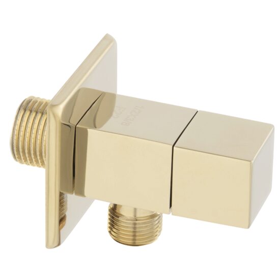 Robinet coltar cu cartus ceramic 1/2"x3/8" Quadro, auriu  , Ferro Z293-G