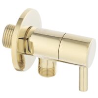 Robinet coltar cu cartus ceramic 1/2"x1/2" Rotondo, auriu  , Ferro Z296-G