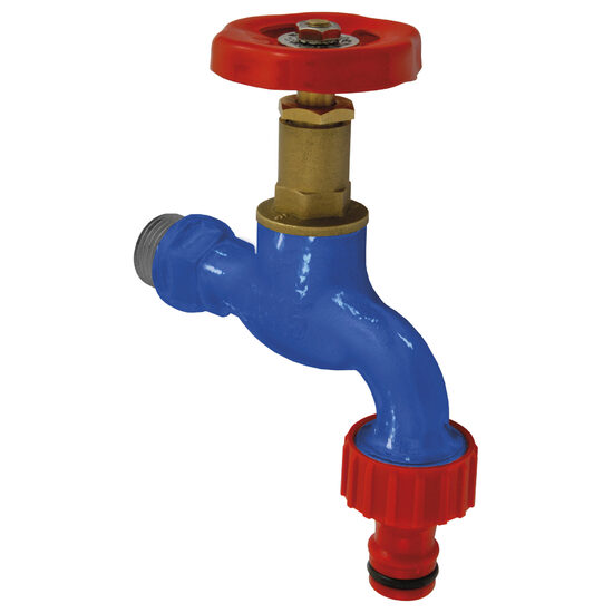 Robinet scurgere din fonta 1/2" cu racord rapid pt. furtun , Ferro ZGC01