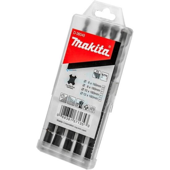 SET 5 BURGHIE SDS-PLUS 6-12, Makita D-36049