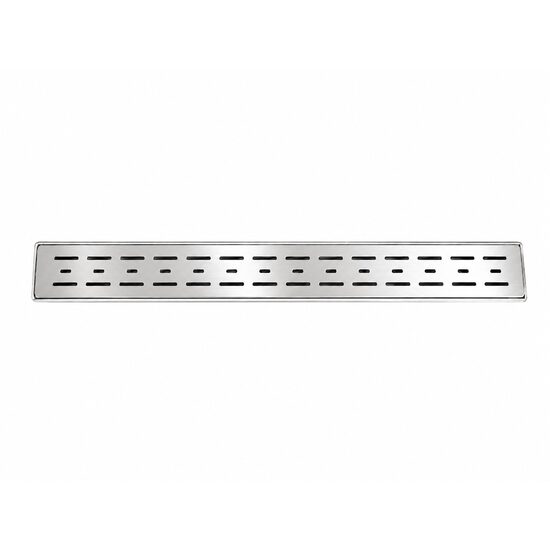 Rigola dus AVE 60 cm, gratar metalic finisaj inox, evacuare laterala
