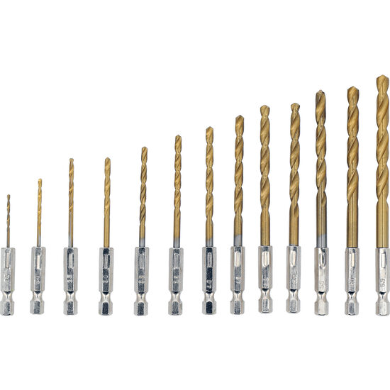 Set burgie pt metal prindere hex, 13 buc, Sthor 21655