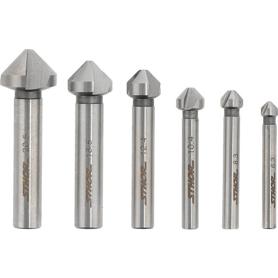 Set freze pentru metal 6.3-20.5mm 6buc., Sthor 22710