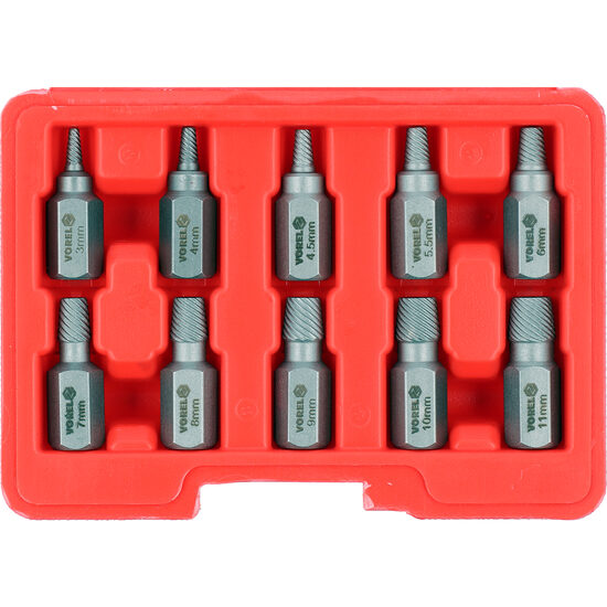 Set extractoare, 10 piese, Vorel 24007