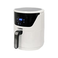 Friteuză aer cald 5,7l 1800w led, alb, Lund 67576