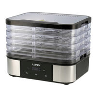 Deshidratator alimente cu5tăvi,inox,380w, Lund 68281