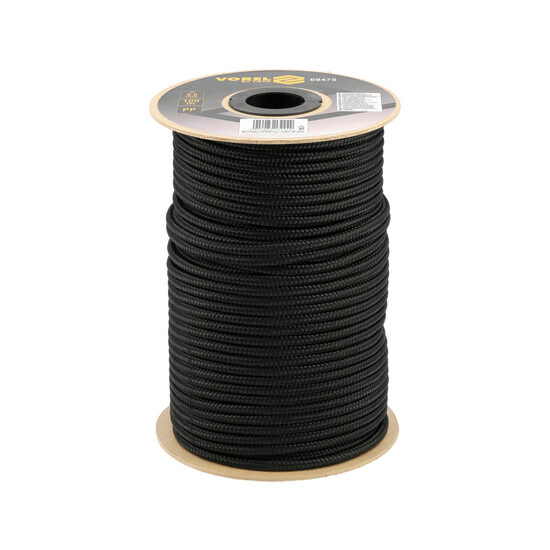 Cordelină 8mm 100m negru, Vorel 69475