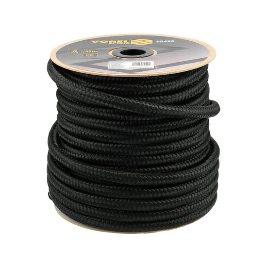 Cordelină 20mm 50m negru, Vorel 69486