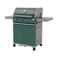 Grătar gaz itami 4+1, 14,5kw, verde, Yato YG-20035
