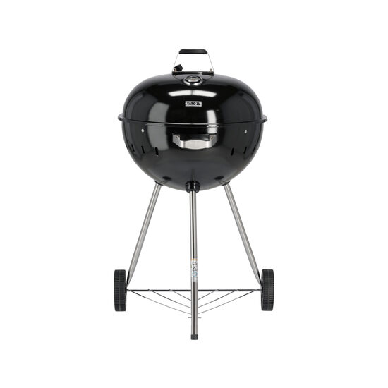 Grătar cu cărbuni rotund, 54cm, negru, Yato YG-20300