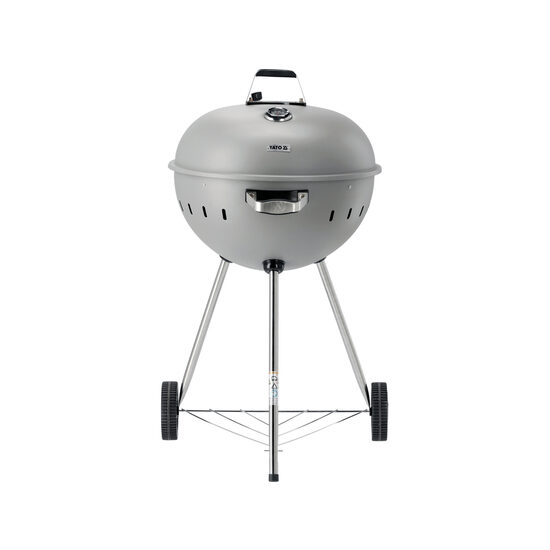 Grătar cu cărbuni rotund, 54cm, gri, Yato YG-20301