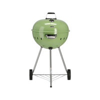 Grătar cu cărbuni rotund, 54cm, verde, Yato YG-20303