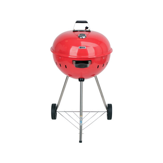 Grătar cu cărbuni rotund, 54cm, roșu, Yato YG-20304