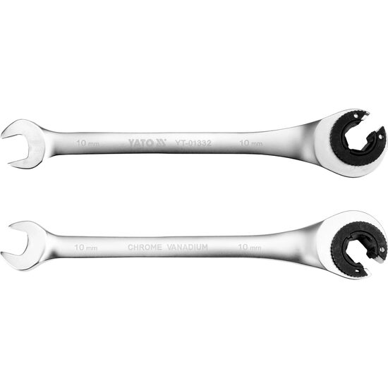 Cheie semideschisă cu clichet 10mm, Yato YT-01332