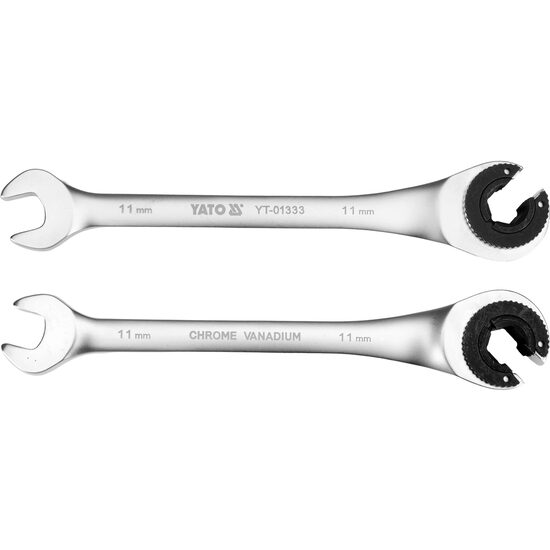 Cheie semideschisă cu clichet 11mm, Yato YT-01333