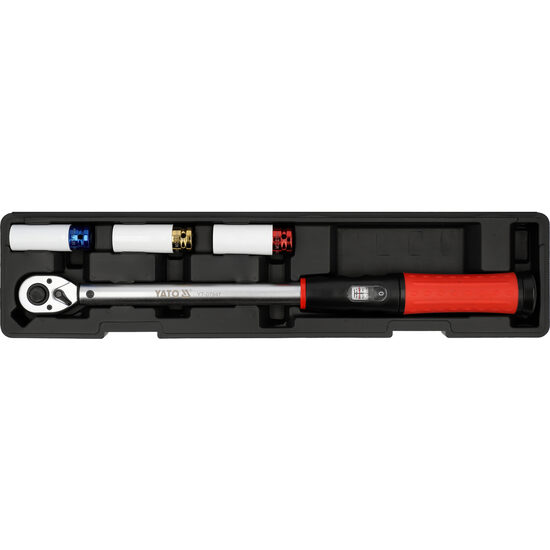 Set cheie dinamometrică 1/2" 4 piese, Yato YT-07847