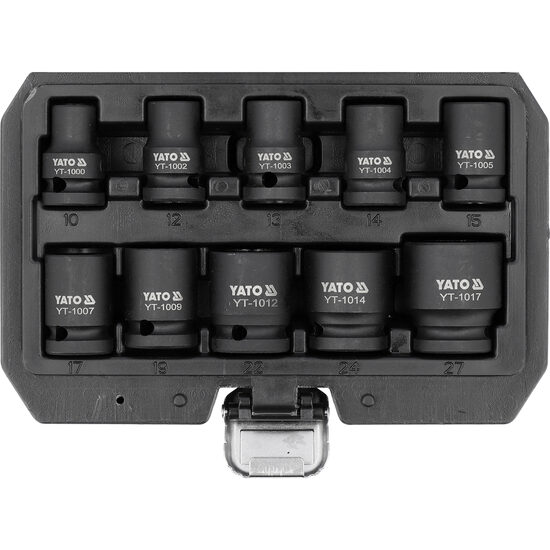 Set tubulare impact 1/2", Yato YT-10252