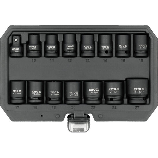 Set tubulare impact 1/2", Yato YT-10253