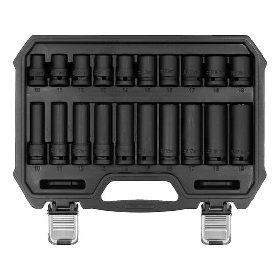 Set tubulare de impact 1/2", 20 piese, Yato YT-10256