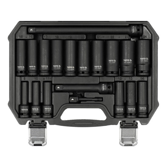 Set tubulare impact lungi 1/2", Yato YT-10556