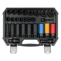 Set tubulare de impact 1/2", 27 piese, Yato YT-10558