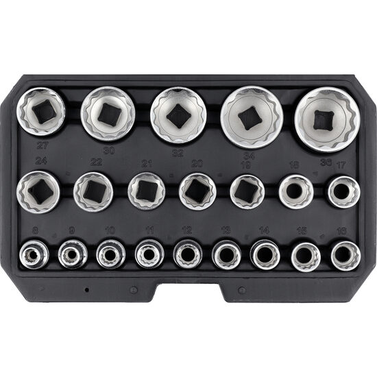 Set tubulare bihexagonale 1/2", Yato YT-12630