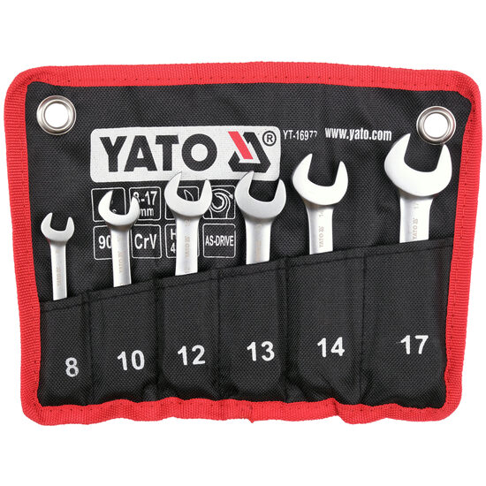 Set chei inelare cu clichet 6 buc, Yato YT-16977