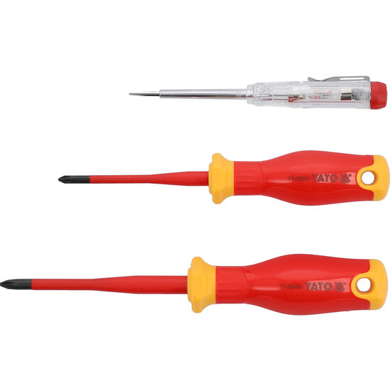 Set șurubelnițe izolate extra slim 3 buc, Yato YT-282680