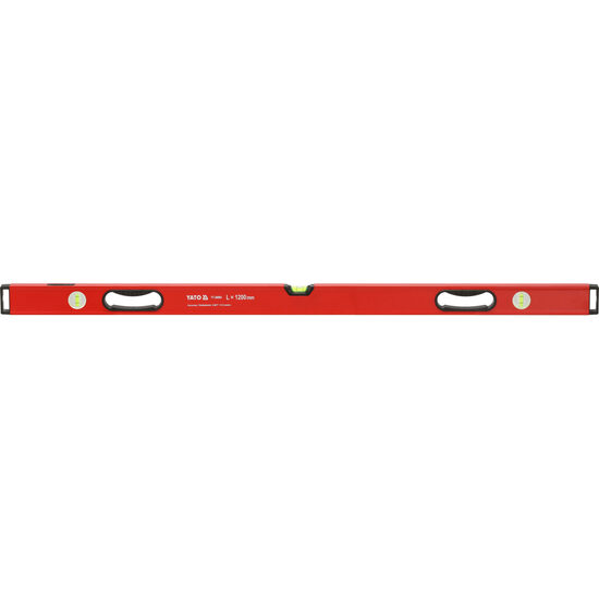 Nivelă aluminiu 1200mm cu mâner 3 bule, Yato YT-30084