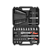Trusă tubulare 1/4", 1/2" 41 piese, Yato YT-38742