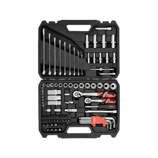 Trusă tubulare 1/4", 3/8" 92 piese, Yato YT-38785