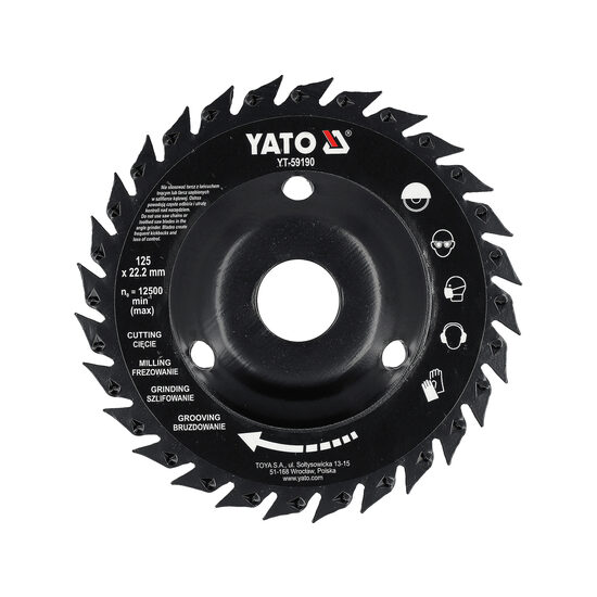 Panză raspel pentru lemn 125mm, Yato YT-59190