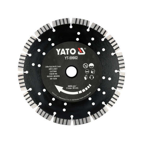Disc pentru beton armat 230mm, Yato YT-59902