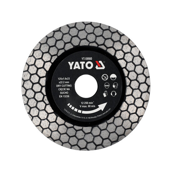 Disc pentru ceramică și granit 125mm, Yato YT-59980