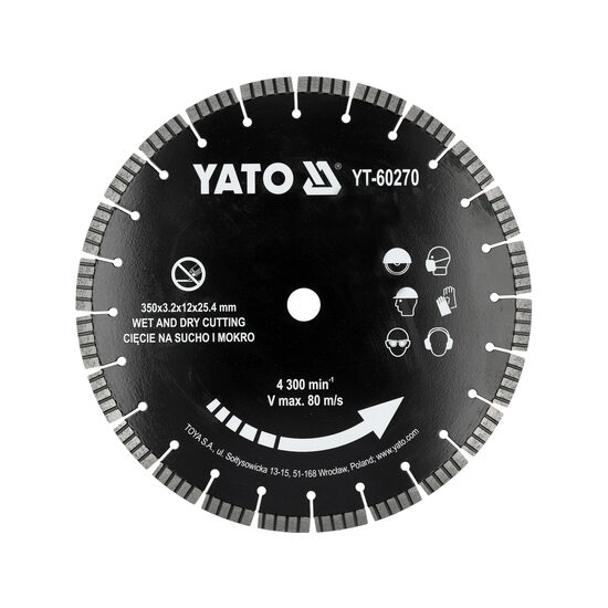 Disc pentru cutter beton 350mm, Yato YT-60270