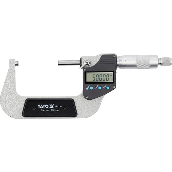 Micrometru digital pt exterior 50-75mm, Yato YT-72308