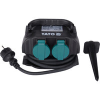 Priză de grădină dublă ip44 4x230v, Yato YT-81270