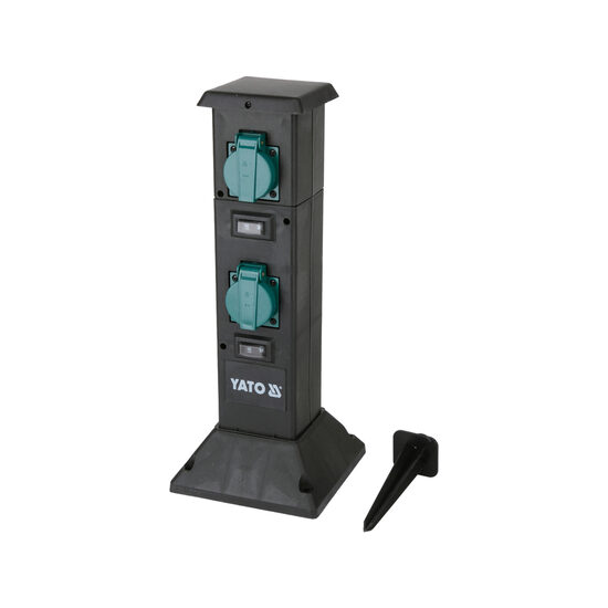 Priză de grădină stâlp pp ip44 4x230v, Yato YT-81274