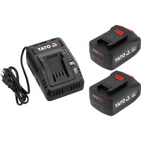 Set acumulatori 2x4ah + încărcător, Yato YT-828510