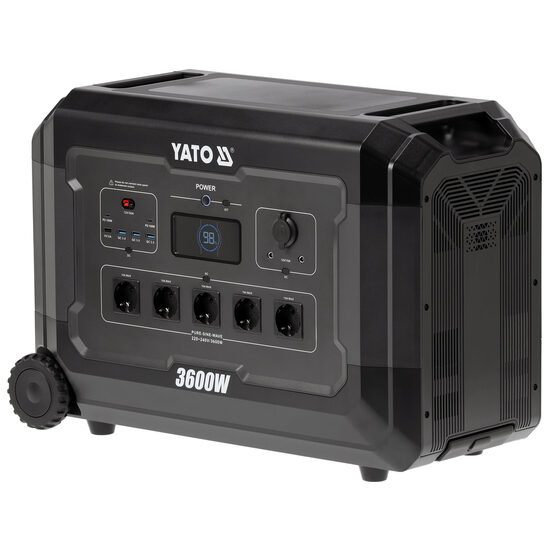 Stație încărcare portabilă 3600w, 3072wh, Yato YT-83096