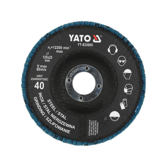Disc pt șlefuit p40 125mm, Yato YT-833005