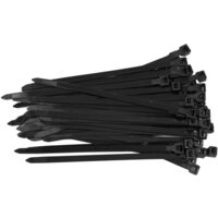 Coliere plastic 200x7.6mm, 50 buc negru Yato YT-70650