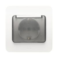 Priza simpla alba ST cu CP capac Jazz X-72829