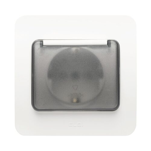 Priza simpla alba ST cu CP capac Jazz X-72829