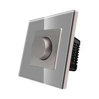 Intrerupator ST mecanic cu variator cu rqama din sticla gri Luxion LXD-MP-DM01GF-GY